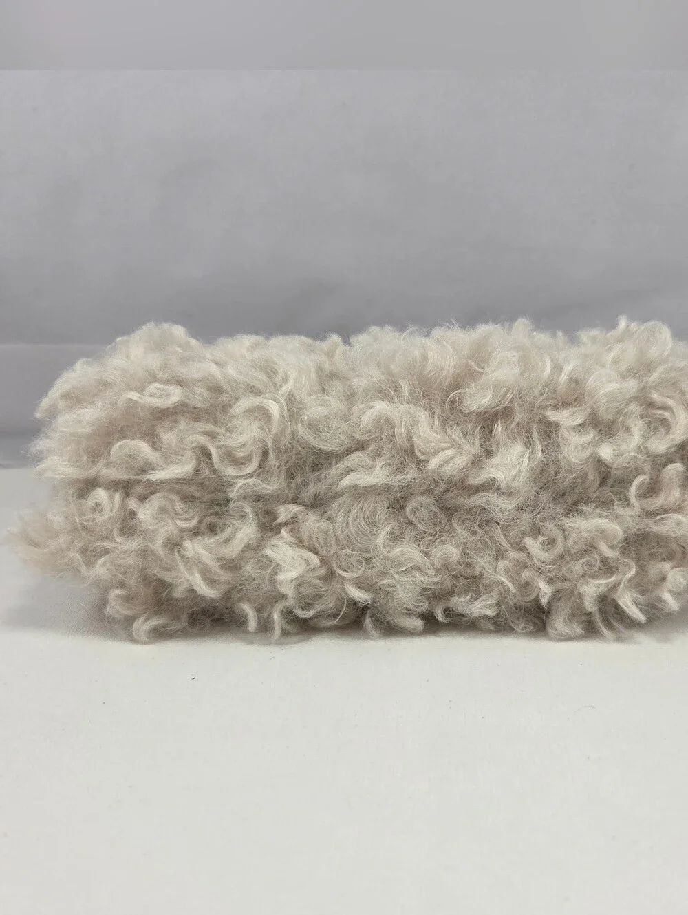 Wonder Nation Faux Fur Puppy Dog Eyeglasses Case Cream Gold Poodle